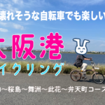 ぶっ壊れそうな自転車でも楽しい！大阪港サイクリング②